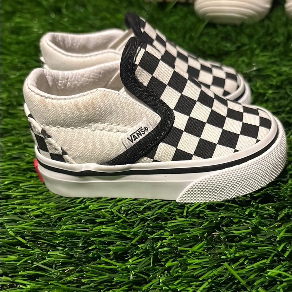 Vans Kids Checkered Slip-On Sneakers